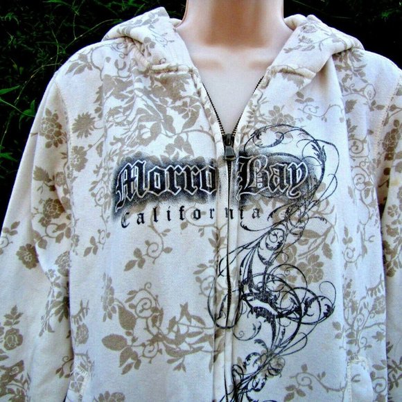 Hoodie Zippered Jacket Souvenir Morro Bay Unisex - Picture 4 of 8